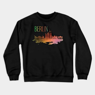 Berlin Watercolor skyline Crewneck Sweatshirt